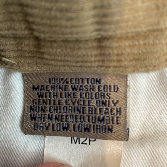 Bills Khakis Corduroy Pants Mens 34 Classic Fit Pleated Brown Tan Unhemmed New - Picture 16 of 16